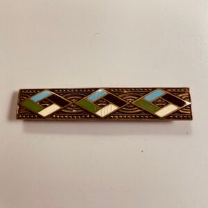 Art-Deco stijl broche met emaille