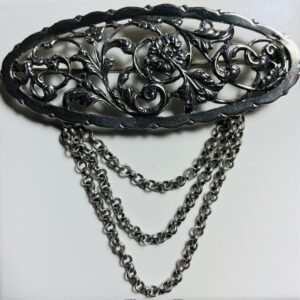 Nederlandse zilveren vintage broche